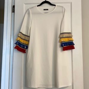 SHEIN Fringe Sleeve Dress